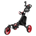 NNEDSZ Golf Buggy Foldable Trolley Golf Cart Swivel Wheel Umbrella Bottle Stand