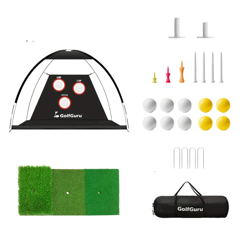 NNETM Golf Practice Net with Mat & Target