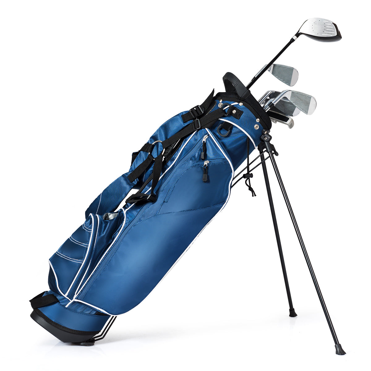 NNECW Ultra Lightweight Golf Bag with 4-Way Top Dividers for Golf Course &amp; Travel-Navy